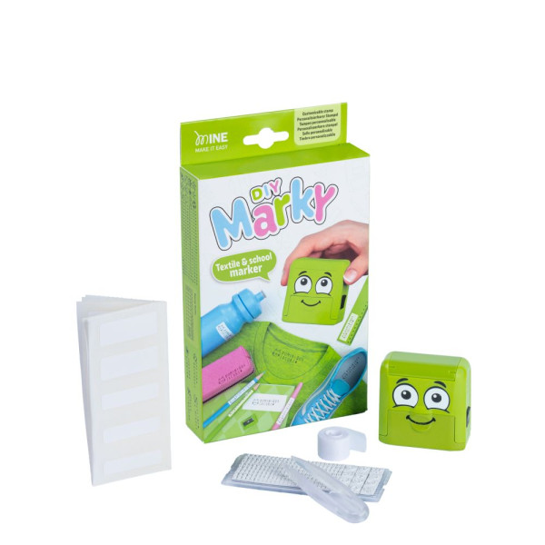DIY Marky® Textilstempel Grün – Wiederverwendbar & nachhaltig beschriften
