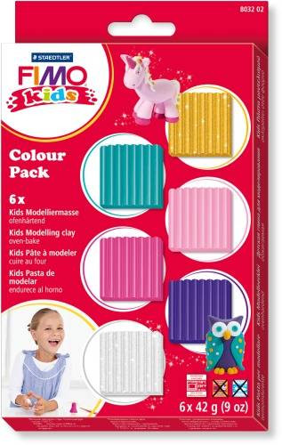 Staedler | FIMO kids Colour Pack - girlie 6x42g | 8032 02