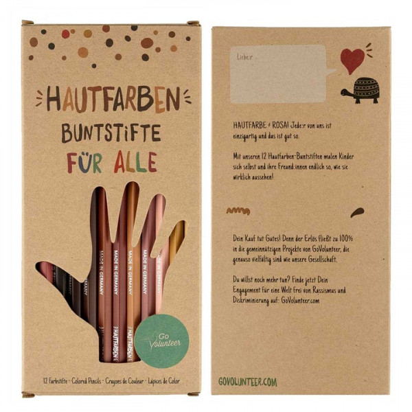 Hautfarben | Buntstifte | 12er Set