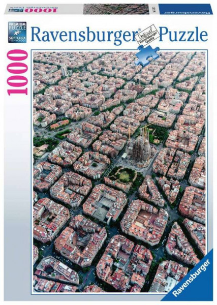 Ravensburger Puzzle | Barcelona von Oben | 1000 Teile