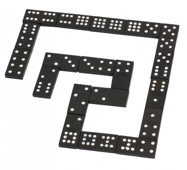 Vedes | Natural Games Domino in Holzbox, 55 Steine | 60523991