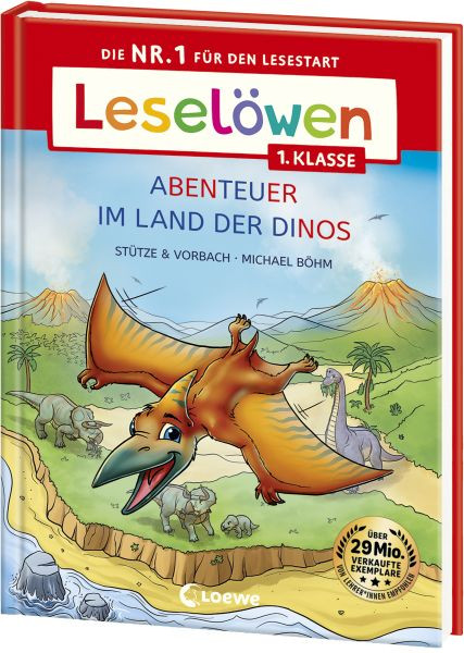 Loewe | Leselöwen 1. Klasse - Abenteuer im Land der Dinos | Stütze & Vorbach