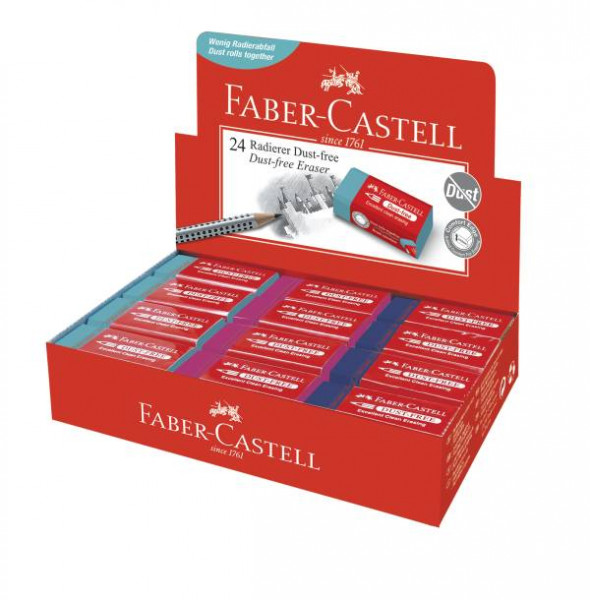Faber-Castell | Radierer DUST-FREE pastell | 1 Stück, sortiert