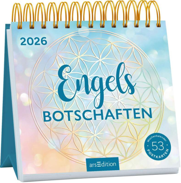arsEdition | Postkartenkalender Engelsbotschaften 2026 | 