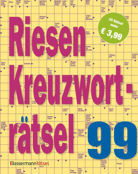 Bassermann | Riesen-Kreuzworträtsel 99 (5 Exemplare à 3,99 €) | Krüger, Eberhard