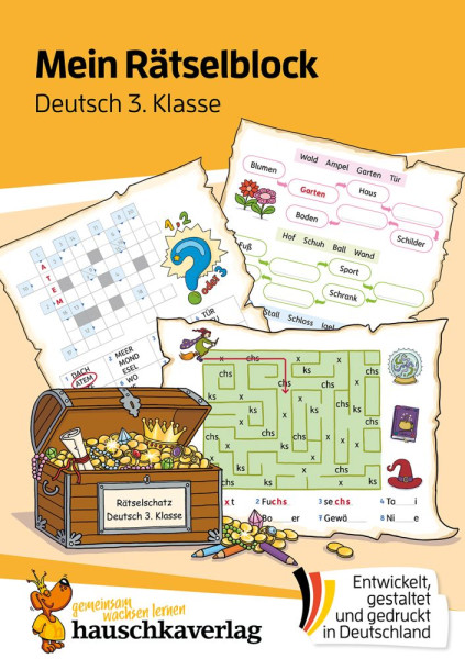 Hauschka Verlag | Mein Rätselblock Deutsch 3. Klasse | Weideneder, Christine