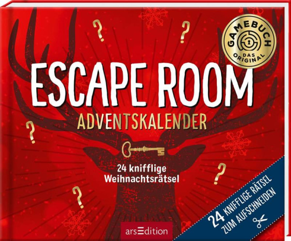 arsEdition | Escape Room Adventskalender. 24 knifflige Weihnachtsrätsel | 