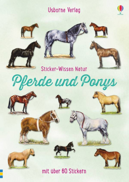 Usborne | Sticker-Wissen Natur: Pferde und Ponys