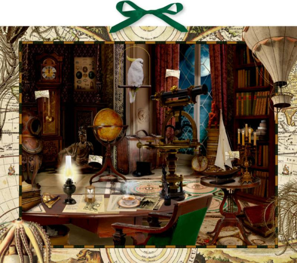 Coppenrath Verlag GmbH & Co.KG | Weihnachten mit Jules Verne, Zettel-Adventskalender | 95255