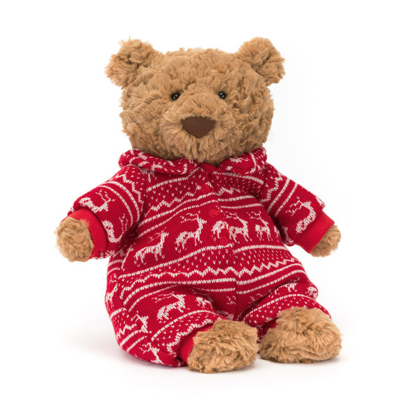 Jellycat | Bartholomew Bear Winter Pyjamas | BARM2WPJ