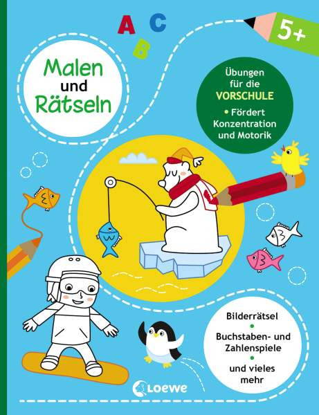 Loewe | Malen und Rätseln - Übungen für die Vorschule (5+)