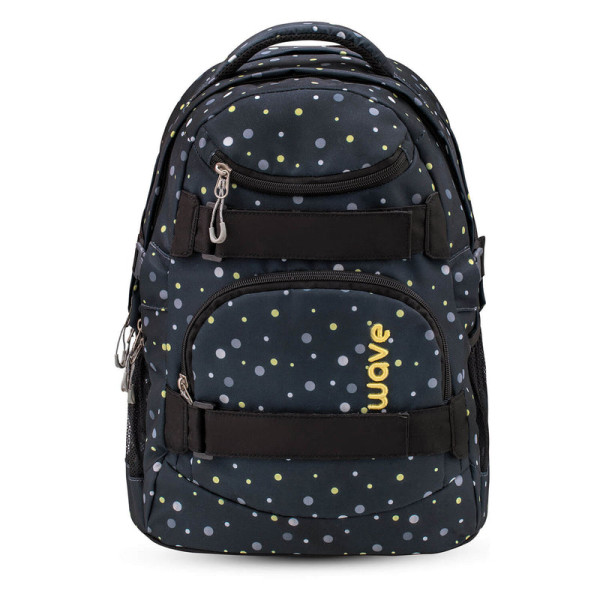 Belmil | Wave Infinity Schulrucksack "Black and Yellow Dots" | 338-72/A/29