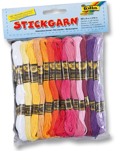Bringmann | Stickgarn 52 Docken # 8m in 26 Farben | 23991