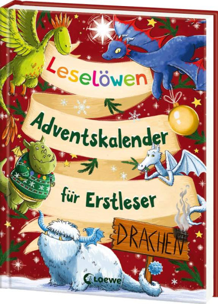 Loewe | Leselöwen-Adventskalender für Erstleser - Drachen | Walder, Vanessa; Heger, Ann-Katrin; Benn, Amelie; Stütze & Vorbach