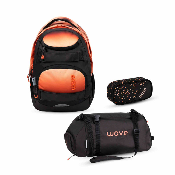Belmil | Wave Infinity Move Schulrucksack Set 3 tlg. "Gradient Blooms" | 338-92/ASET-2/27