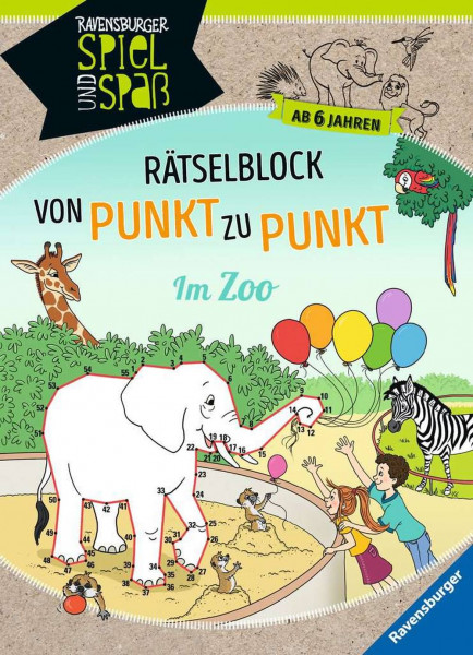 Ravensburger Verlag GmbH | Rätselblock von Punkt zu Punkt: Im Zoo