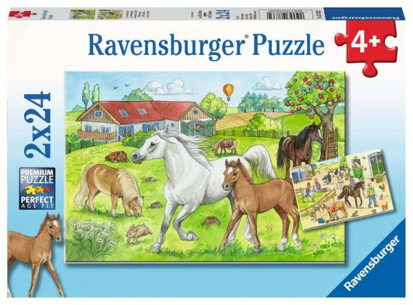 Ravensburger Puzzle | Auf dem Pferdehof | 24 Teile