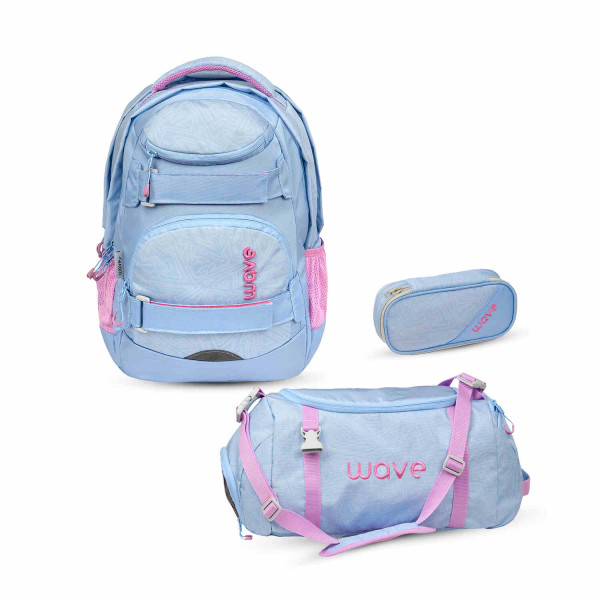 Belmil | Wave Infinity Move Schulrucksack Set 3 tlg. "Ultra Violet" | 338-92/ASET-2/47