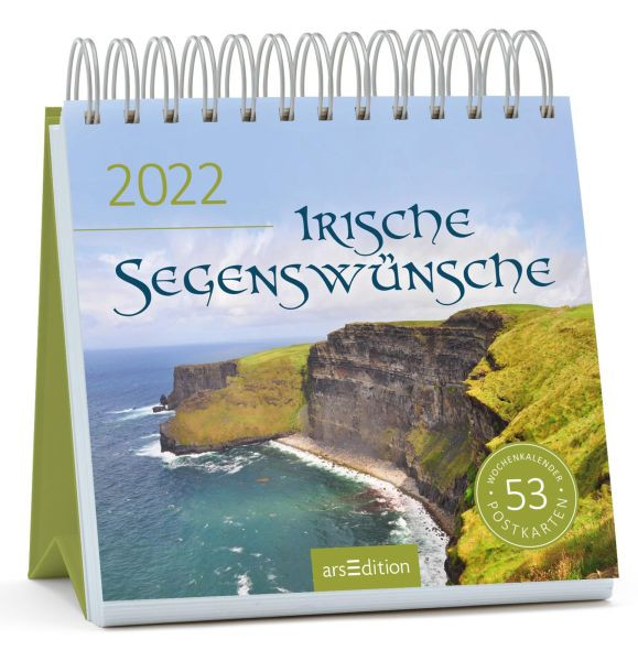 arsEdition | Postkartenkalender Irische Segenswünsche 2022 | 