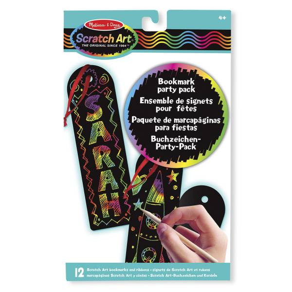 Melissa & Doug | Scratch Art-Party Pack: Buchzeichen