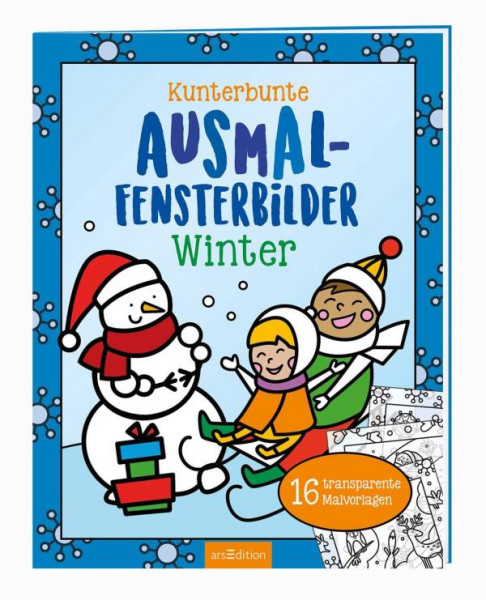 arsEdition | Kunterbunte Ausmal-Fensterbilder – Winter