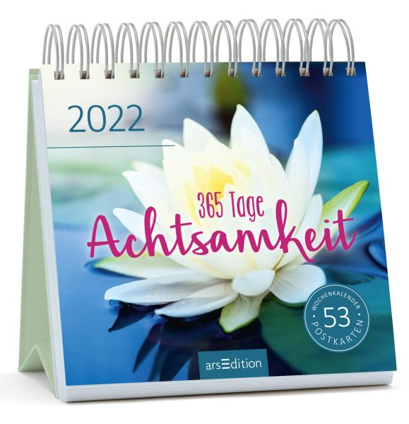 arsEdition | Postkartenkalender 365 Tage Achtsamkeit 2022 | 