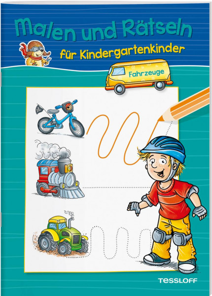 Tessloff Verlag Ragnar Tessloff GmbH & Co. KG | Malen und Rätseln für Kindergartenkinder. Fahrzeuge