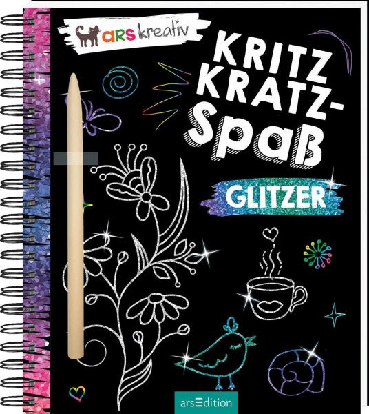 arsEdition | Kritzkratz-Spaß Glitzer