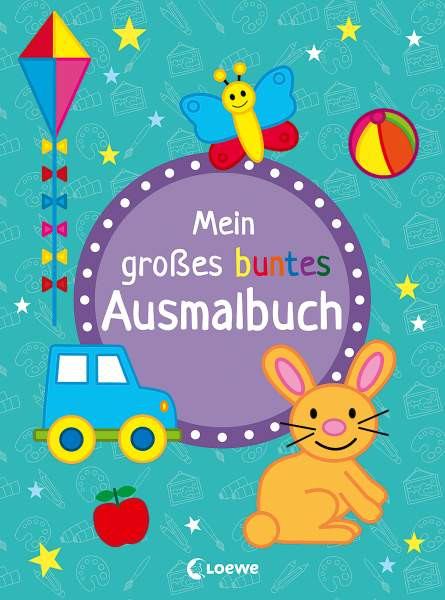 Loewe | Mein großes buntes Ausmalbuch (Hase) | 