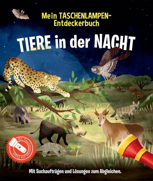 Ullmann Medien | Mein Taschenlampen-Entdeckerbuch - Tiere in der Nacht | 