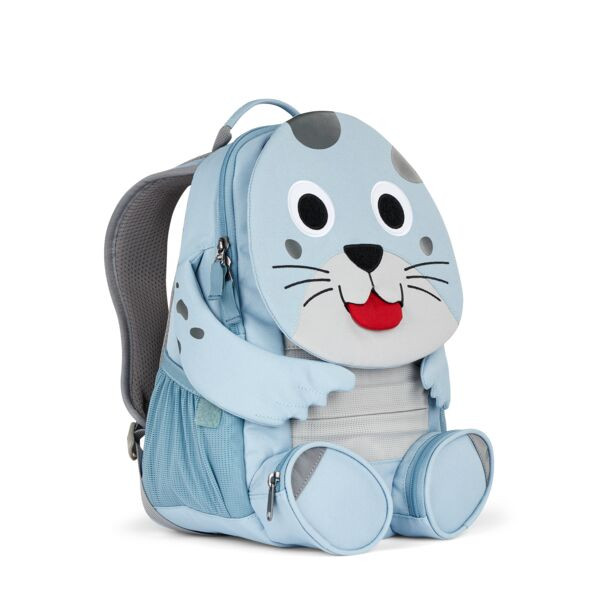 Affenzahn | Großer Freund | Robbe | hellblau | Kindergartenrucksack | 01235-30203-10