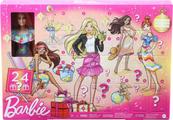 Mattel | Barbie Adventskalender 2022 inkl. Puppe
