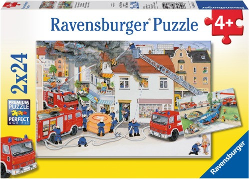 Ravensburger | Puzzle Bei der Feuerwehr 2x24 Teile | 88515