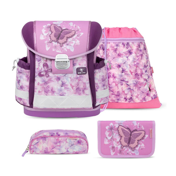 Belmil | Classy ergonomisches Schulranzen-Set 4-teilig "Chic Charms" mit Brustgurt | 403-13/AG/S-81