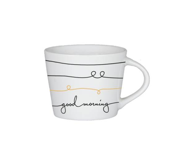 Grafik-Werkstatt | Espresso-Tasse Manufaktur Goldveredelung Good morning