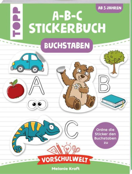 Frech | Vorschulwelt - Das A-B-C-Stickerbuch | Kraft, Melanie