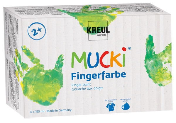 Kreul | MUCKI Fingerfarben 6er Set | 2316