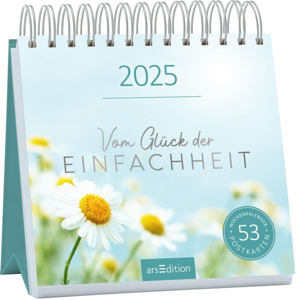 arsEdition | Postkartenkalender Vom Glück der Einfachheit 2025 |