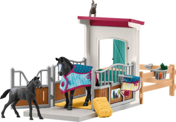 Schleich |schleich® Horse Club  Pferdebox mit Stute und Fohlen | 42611