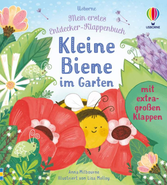 Usborne | Mein erstes Entdecker-Klappenbuch: Kleine Biene im Garten | Milbourne, Anna
