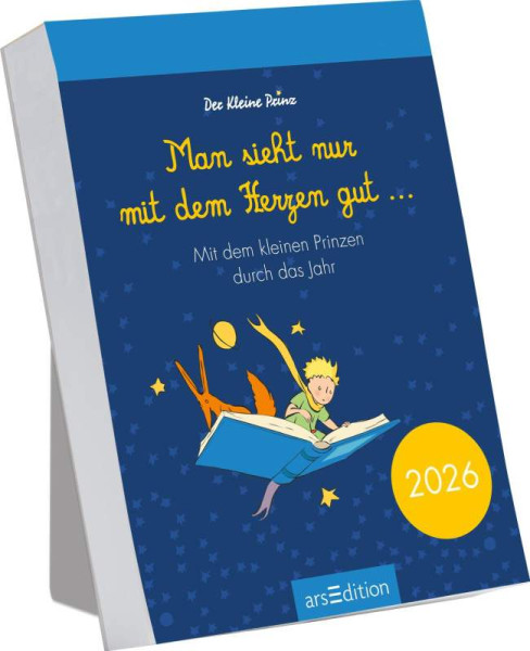 arsEdition | Abreißkalender Man sieht nur mit dem Herzen gut ... 2026 | 
