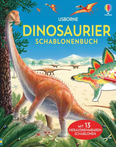 Usborne | Dinosaurier Schablonenbuch | Pearcey, Alice