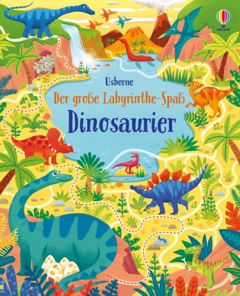 Usborne | Der große Labyrinthe-Spaß: Dinosaurier | Smith, Sam