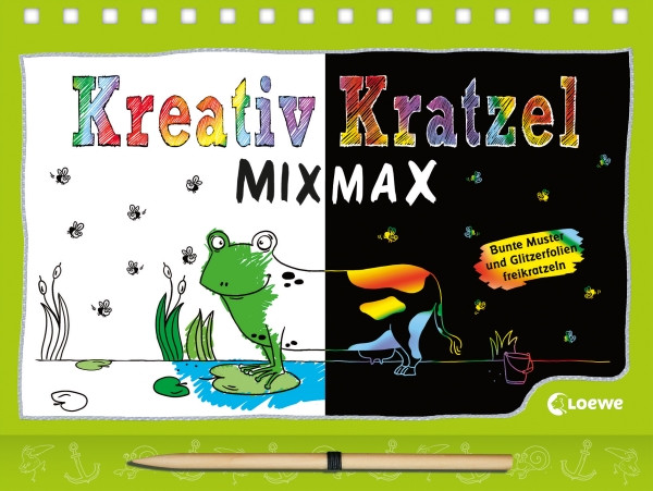 Loewe | Kreativ-Kratzelbuch MIX MAX Tiere | 8430