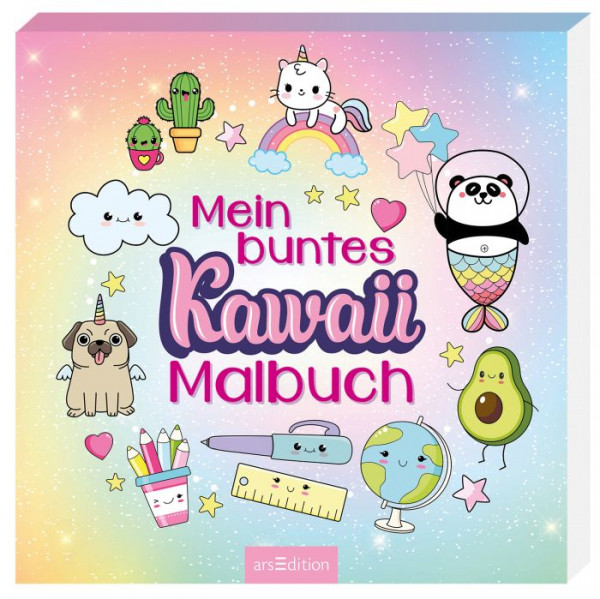 Ars Edition | Mein buntes Kawaii-Malbuch | 134075