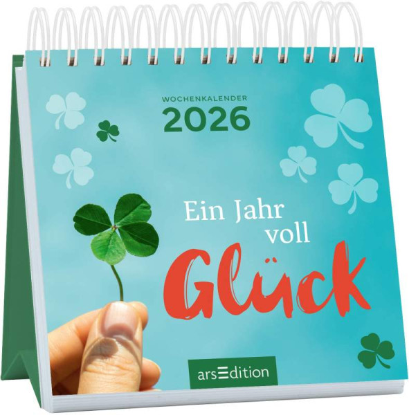 arsEdition | Mini-Wochenkalender Ein Jahr voll Glück 2026 | 
