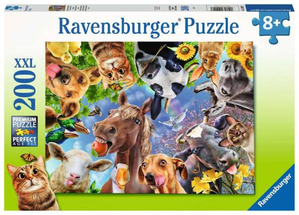 Ravensburger Puzzle | Lustige Bauernhoftiere | 200 Teile