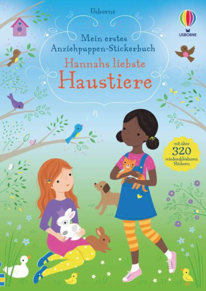 Usborne | Mein erstes Anziehpuppen-Stickerbuch: Hannahs liebste Haustiere | Watt, Fiona