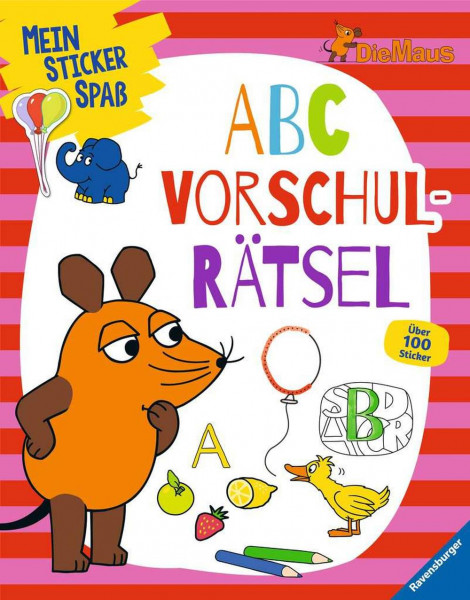 Ravensburger Buchverlag | Mein Sticker Spaß Die Maus: ABC Vorschulrätsel