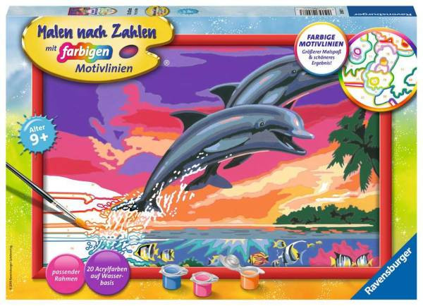Ravensburger | Malen nach Zahlen | Welt der Delfine